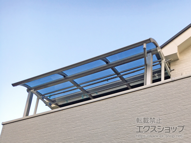 茨城県取手市ののバルコニー・ベランダ屋根 ヴェクターテラス R型 屋根タイプ 単体 積雪〜20cm対応 施工例
