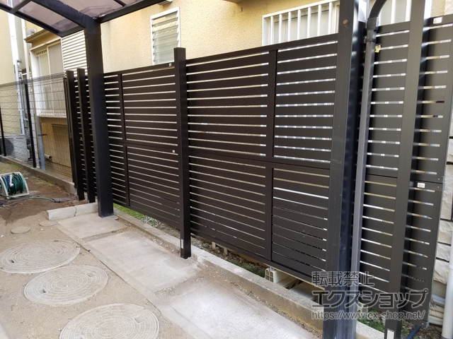 大阪府泉佐野市ののフェンス・柵 メッシュフェンス G10 自由柱 施工例