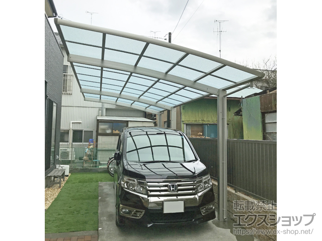 静岡県静岡市ののカーポート レイナポートグラン 延長　積雪〜20cm対応 施工例