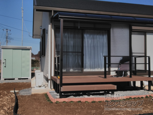 千葉県いすみ市のの物置・屋外倉庫 エルモ 一般型 1870×1520×2120 LMD-1815-EG 施工例