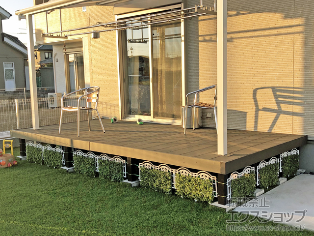 静岡県焼津市ののウッドデッキ リウッドデッキ 200 施工例