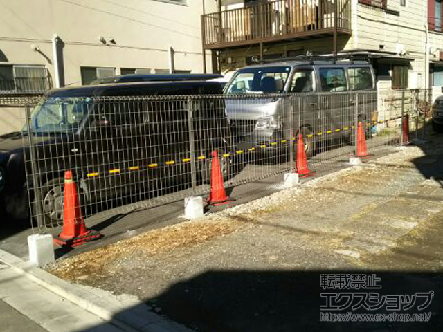 東京都北区ののフェンス・柵 イーネットフェンス1F型 自由柱タイプ 施工例
