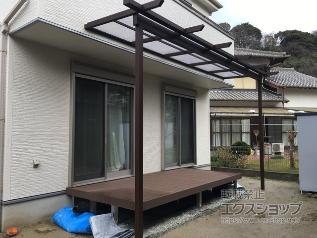 福岡県宗像市ののウッドデッキ マージウッドデッキ 施工例