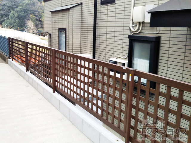 神奈川県横浜市ののフェンス・柵 スタンダードフェンス1型 自由柱施工 施工例