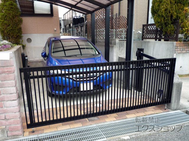 兵庫県神戸市ののカーゲート オーバードアS2型 手動式 施工例