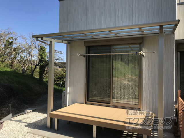 静岡県湖西市ののテラス屋根 エフルージュグランZERO テラスタイプ 積雪〜20cm対応 施工例