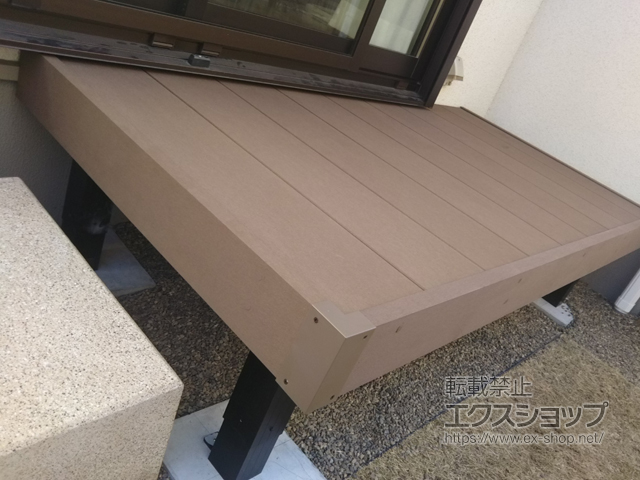 東京都調布市ののウッドデッキ マージウッドデッキ 施工例