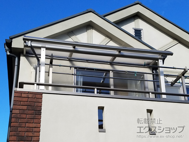埼玉県所沢市ののバルコニー・ベランダ屋根 ヴェクターテラス R型 屋根タイプ 単体 積雪〜20cm対応 施工例