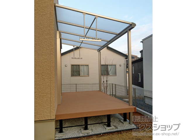 千葉県千葉市ののテラス屋根 ヴェクターテラス F型 テラスタイプ 単体 積雪〜20cm対応 施工例