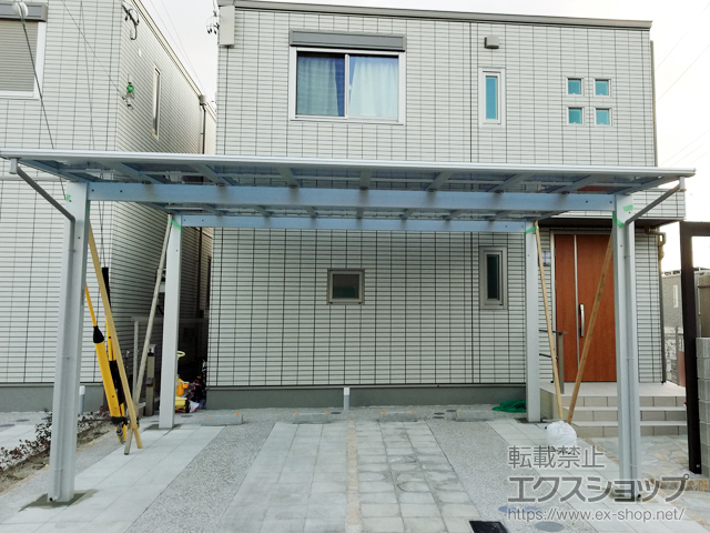 愛知県名古屋市ののカーポート エフルージュ ツイン 積雪〜20cm対応 施工例