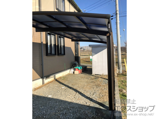 山梨県南アルプス市ののカーポート レイナポートグラン　積雪〜20cm対応 施工例