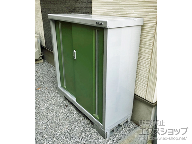 東京都小平市のの物置・屋外倉庫 シンプリー 一般型 MJX-114BP LG MJX-114B-P-LG 施工例