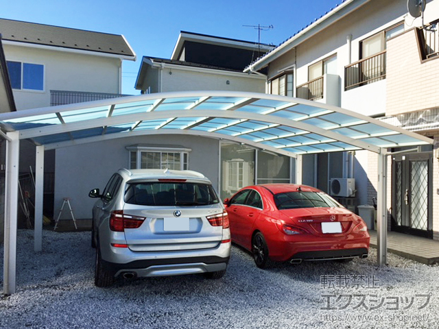 群馬県桐生市ののカーポート レイナツインポートグラン　積雪〜20cm対応 施工例