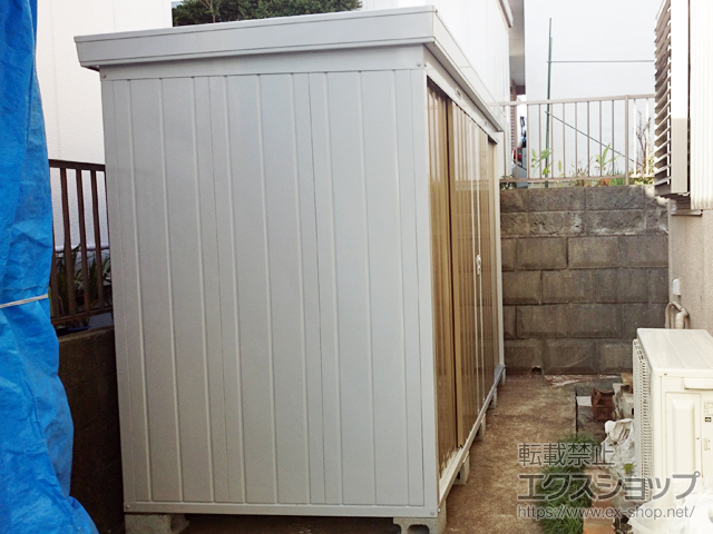 神奈川県横須賀市のの物置・屋外倉庫 ネクスタ 一般型 3050×1370×2020（NXN-45S） NXN-45S-MB 施工例