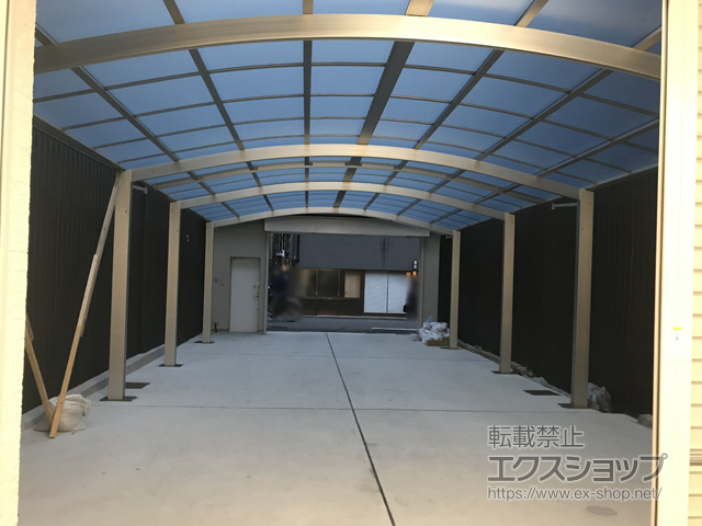 京都府京都市ののカーポート レイナツインポートグラン 　たて並列　積雪〜20cm対応 施工例