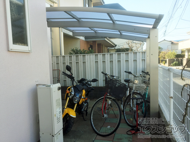 神奈川県藤沢市ののサイクルポート・駐輪場 プレシオスポート ミニ 積雪〜20cm対応 施工例