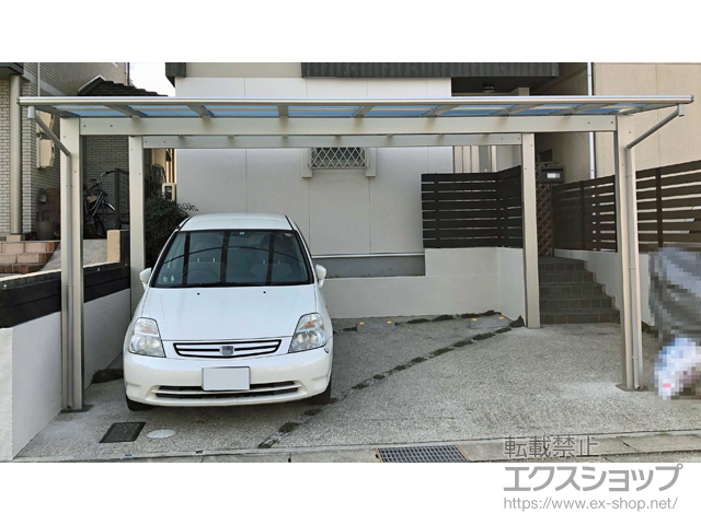 愛知県名古屋市ののカーポート エフルージュ ツイン　積雪〜20cm対応 施工例