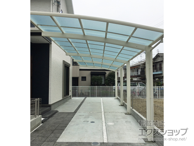 大阪府枚方市ののカーポート レイナポートグラン 縦連棟　積雪〜20cm対応 施工例