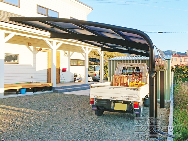 静岡県静岡市ののカーポート プレシオスポート アルファ 積雪〜20cm対応 施工例