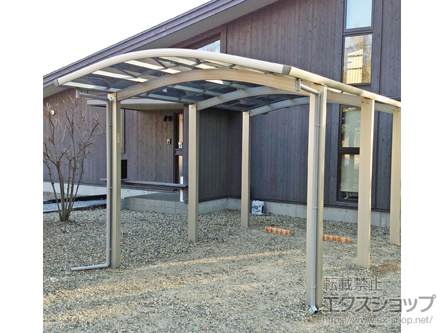 山梨県北杜市ののカーポート レイナワンポートグラン50 積雪50cm対応 施工例