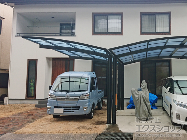 広島県福山市ののカーポート レイナポートグラン　積雪〜20cm対応 施工例