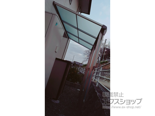 岡山県都窪郡早島町ののテラス屋根 ヴェクターテラス F型 テラスタイプ 単体 積雪〜20cm対応 施工例