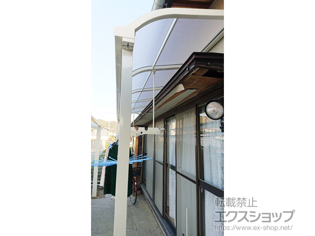 静岡県静岡市ののテラス屋根 スピーネ R型 テラスタイプ 単体 積雪〜20cm対応 施工例