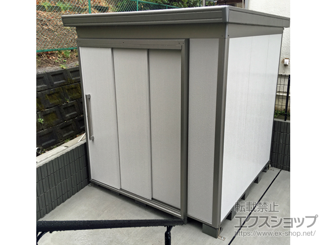 神奈川県横浜市のの物置・屋外倉庫 ヨド蔵MD スチール床タイプ 一般型（DZB-2222HE） DZB-2222HE-SG 施工例