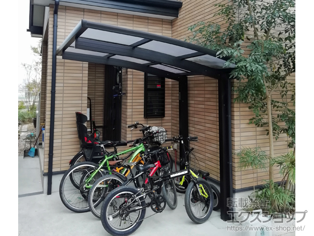 埼玉県さいたま市ののサイクルポート・駐輪場 プレシオスポート ミニ 積雪〜20cm対応 施工例