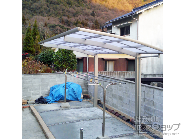 兵庫県たつの市ののカーポート プレシオスポート 積雪〜20cm対応 施工例