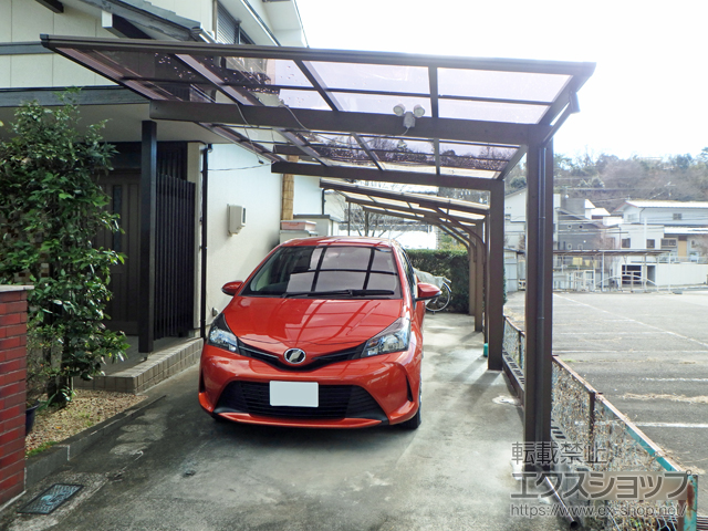 岐阜県各務原市ののカーポート エフルージュグラン　積雪〜20cm対応 施工例