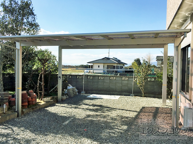 徳島県板野郡上板町ののカーポート エフルージュ ツイン 積雪〜20cm対応 施工例