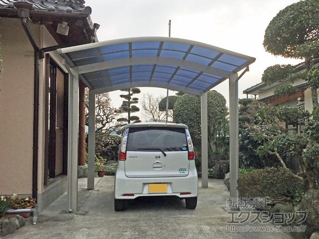 熊本県上天草市ののカーポート レイナワンポートグランZ　積雪〜20cm対応 施工例