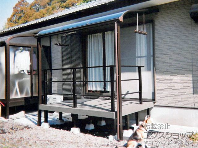 鹿児島県曽於郡大崎町ののテラス屋根 ヴェクターテラス R型 テラスタイプ 単体 積雪〜20cm対応 施工例