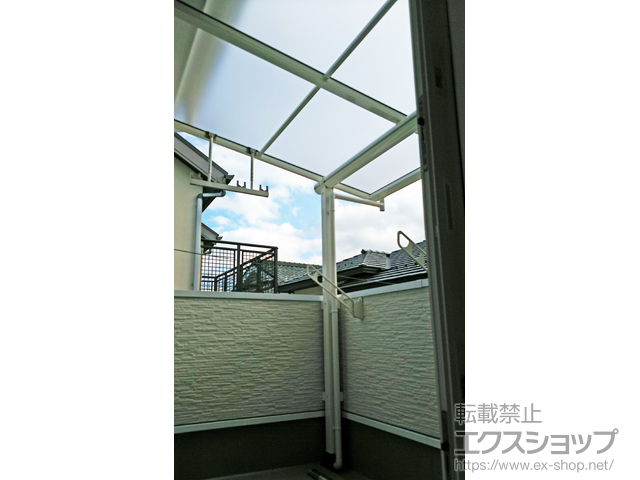 京都府京都市ののバルコニー・ベランダ屋根 ヴェクターテラス F型 屋根タイプ 単体 積雪〜20cm対応 施工例