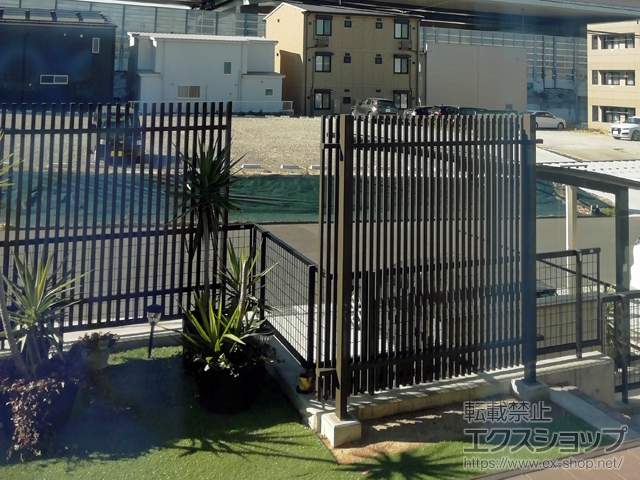 愛知県名古屋市ののフェンス・柵 プログコートフェンスF3型 自在柱 施工例