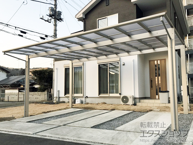 群馬県太田市ののカーポート エフルージュ ツイン 積雪〜20cm対応 施工例