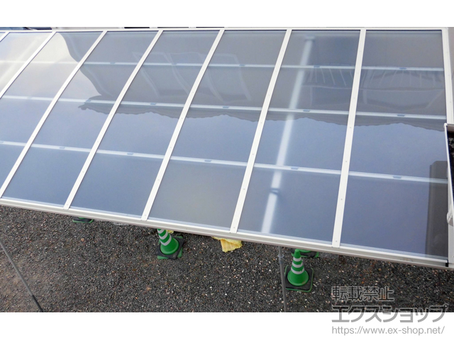 長野県千曲市ののカーポート レイナポートREグラン 前下がり 積雪〜20cm対応 施工例