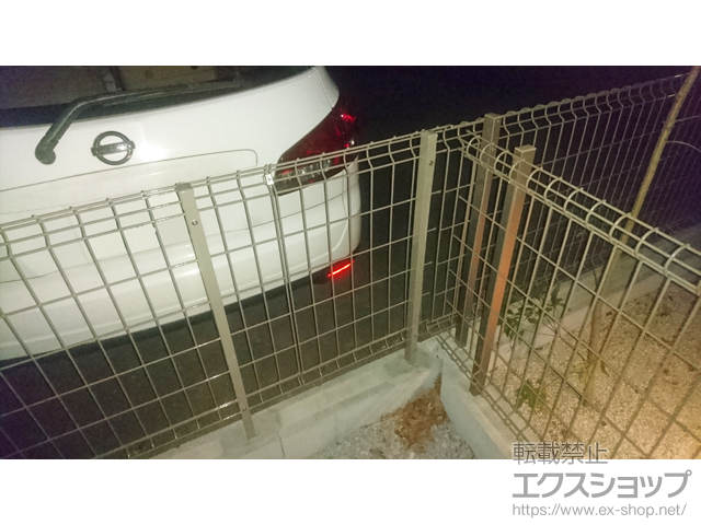 東京都東村山市ののフェンス・柵 ハイグリッドフェンスUF8型 フリーポールタイプ 施工例