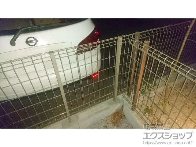 東京都東村山市のLIXIL リクシル(TOEX)のフェンス・柵・塀 ハイグリッドフェンスUF8型 フリーポールタイプ 施工例