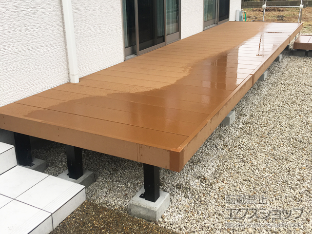 岐阜県美濃加茂市ののウッドデッキ リウッドデッキ 200 施工例