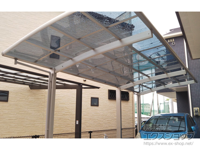 大阪府岸和田市ののカーポート レイナポートグラン 延長　積雪〜20cm対応 施工例