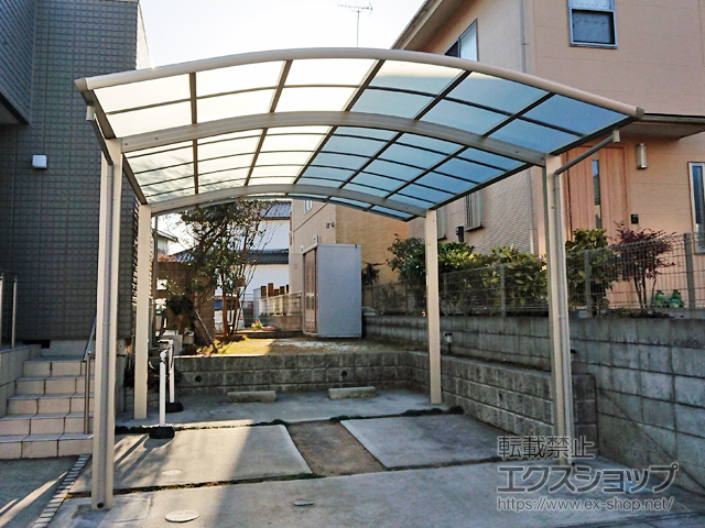 茨城県かすみがうら市ののカーポート レイナツインポートグラン　積雪〜20cm対応 施工例