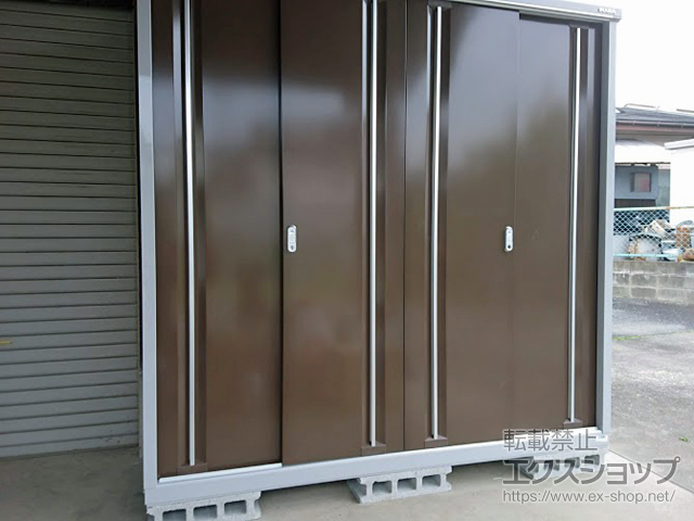 福岡県糟屋郡久山町のの物置・屋外倉庫 シンプリー 一般型 1940×755×1903 MJX-197E-P-TB 施工例