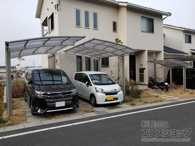 滋賀県栗東市ののカーポート レイナポートグラン　積雪〜20cm対応 施工例