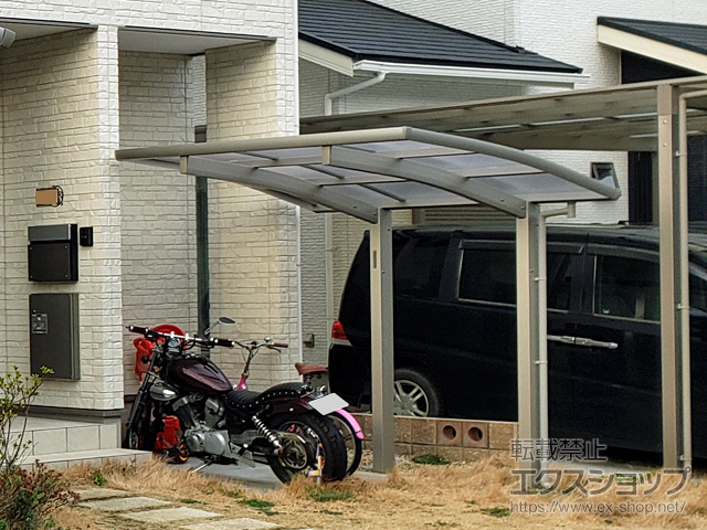 滋賀県栗東市ののサイクルポート・駐輪場 レイナポートグランミニ 積雪〜20cm対応 施工例