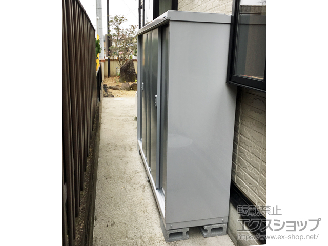 奈良県北葛城郡河合町のの物置・屋外倉庫 シンプリー 一般型 1940×515×1603 MJX-195D-P-FS 施工例