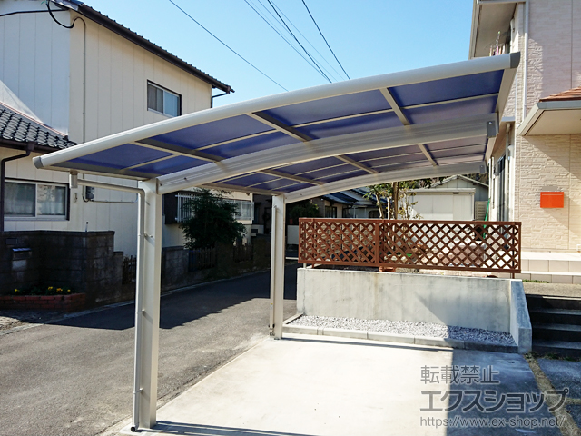 宮崎県西都市ののカーポート プレシオスポート 積雪〜20cm対応 施工例