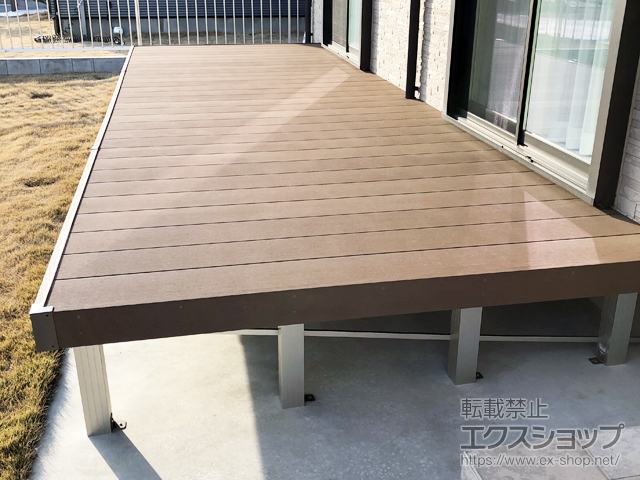 千葉県銚子市ののウッドデッキ リウッドデッキ 200 施工例