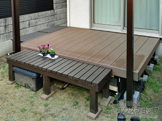 大阪府三島郡島本町ののウッドデッキ リウッドデッキ 200 施工例